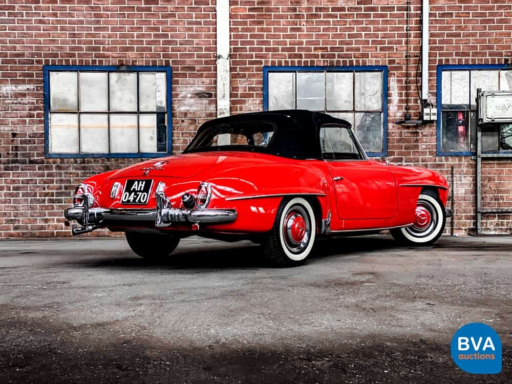 Mercedes-Benz 190SL Cabriolet W121 Roadster 143pk 1956 SL-Klasse, AH-04-70.
