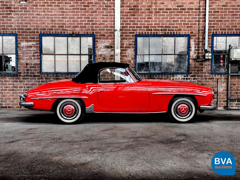 Mercedes-Benz 190SL Cabriolet W121 Roadster 143pk 1956 SL-Klasse, AH-04-70.
