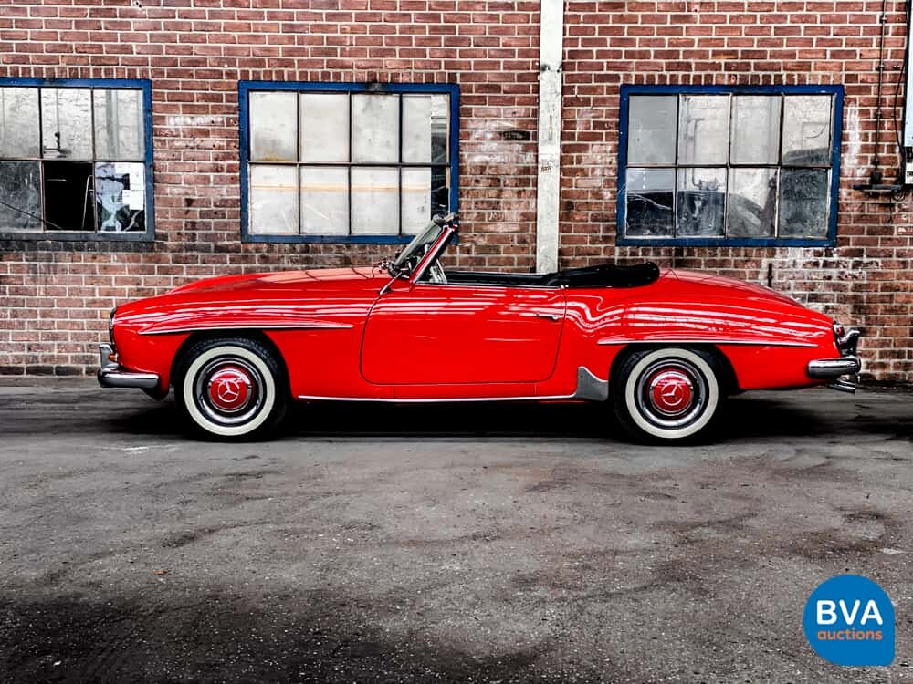 Mercedes-Benz 190SL Cabriolet W121 Roadster 143pk 1956 SL-Klasse, AH-04-70.