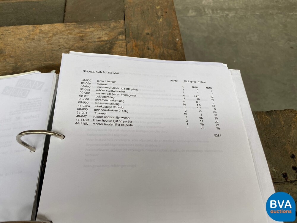 Mercedes-Benz 190SL Cabriolet W121 Roadster 143pk 1956 SL-Klasse, AH-04-70.