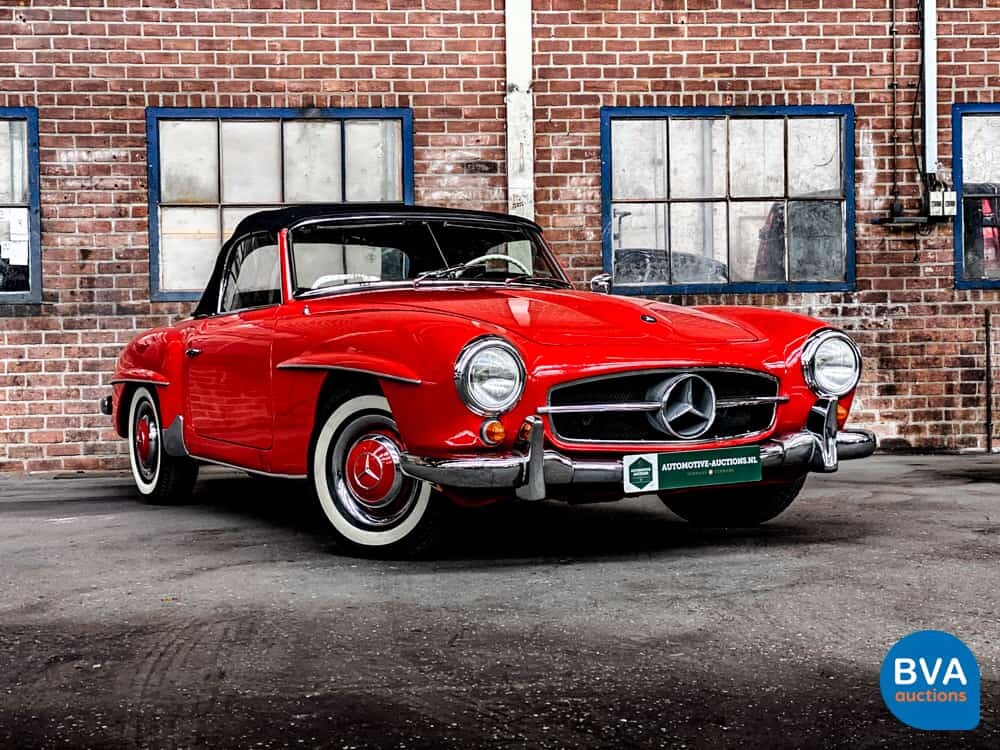 Mercedes-Benz 190SL Cabriolet W121 Roadster 143pk 1956 SL-Klasse, AH-04-70.