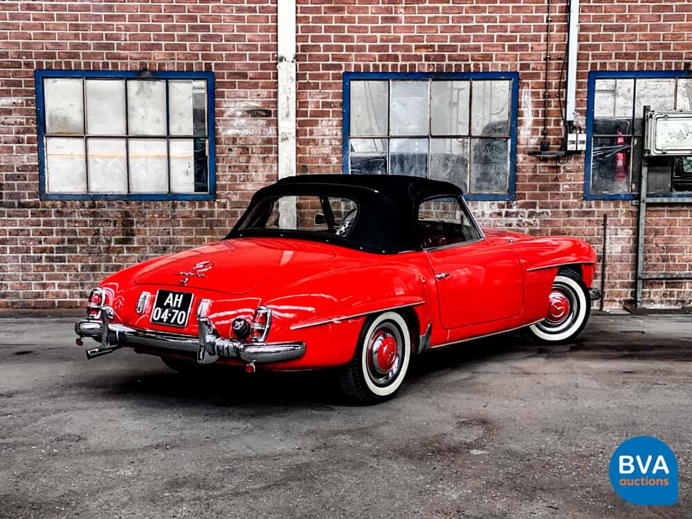 Mercedes-Benz 190SL Cabriolet W121 Roadster 143pk 1956 SL-Klasse, AH-04-70.