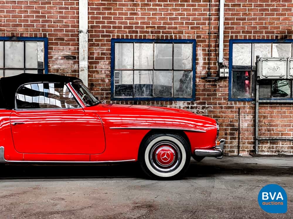 Mercedes-Benz 190SL Cabriolet W121 Roadster 143pk 1956 SL-Klasse, AH-04-70.