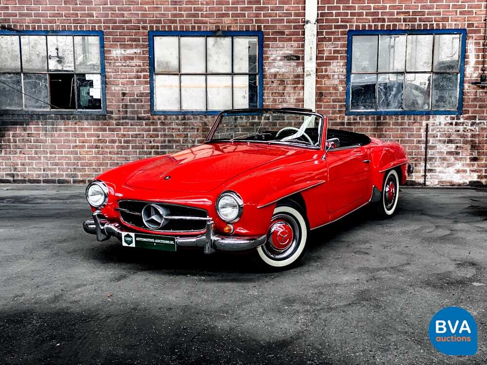 Mercedes-Benz 190SL Cabriolet W121 Roadster 143pk 1956 SL-Klasse, AH-04-70.