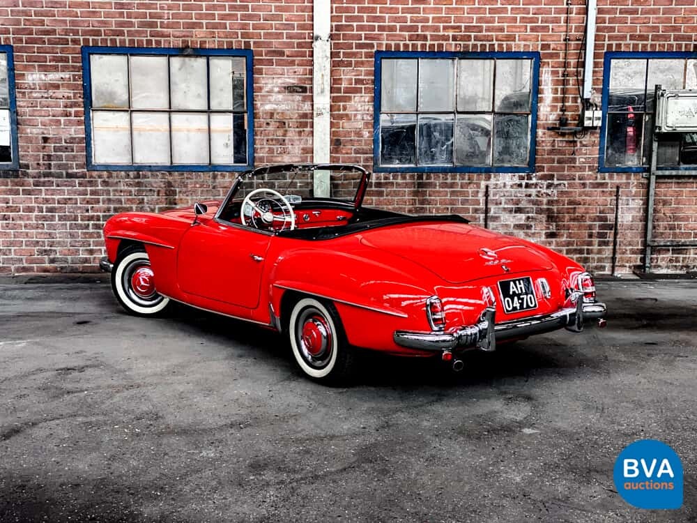 Mercedes-Benz 190SL Cabriolet W121 Roadster 143pk 1956 SL-Klasse, AH-04-70.