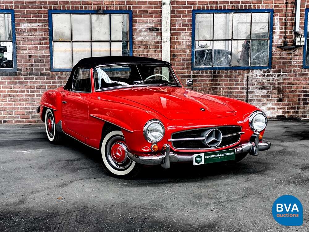 Mercedes-Benz 190SL Cabriolet W121 Roadster 143pk 1956 SL-Klasse, AH-04-70.