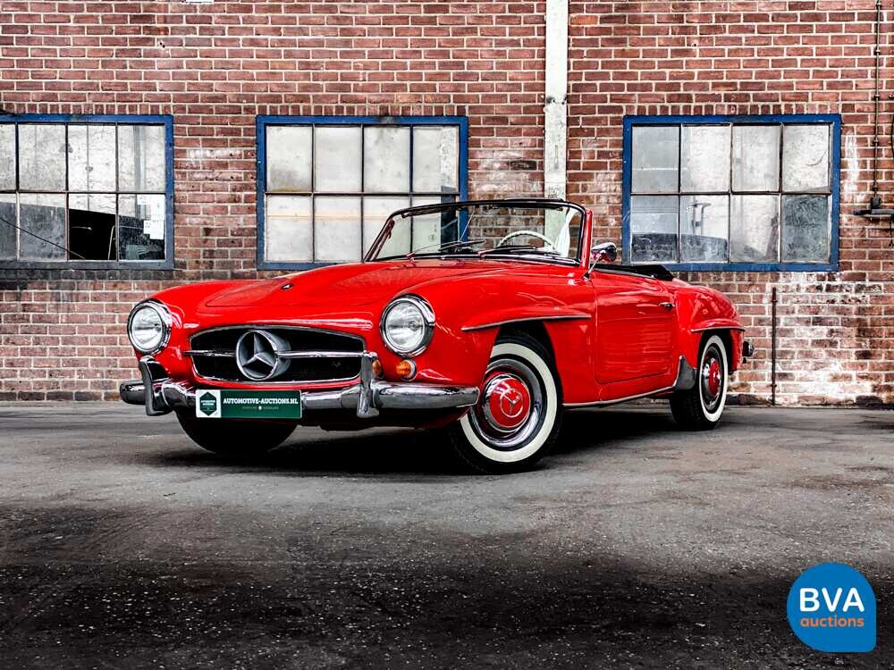 Mercedes-Benz 190SL Cabriolet W121 Roadster 143pk 1956 SL-Klasse, AH-04-70.