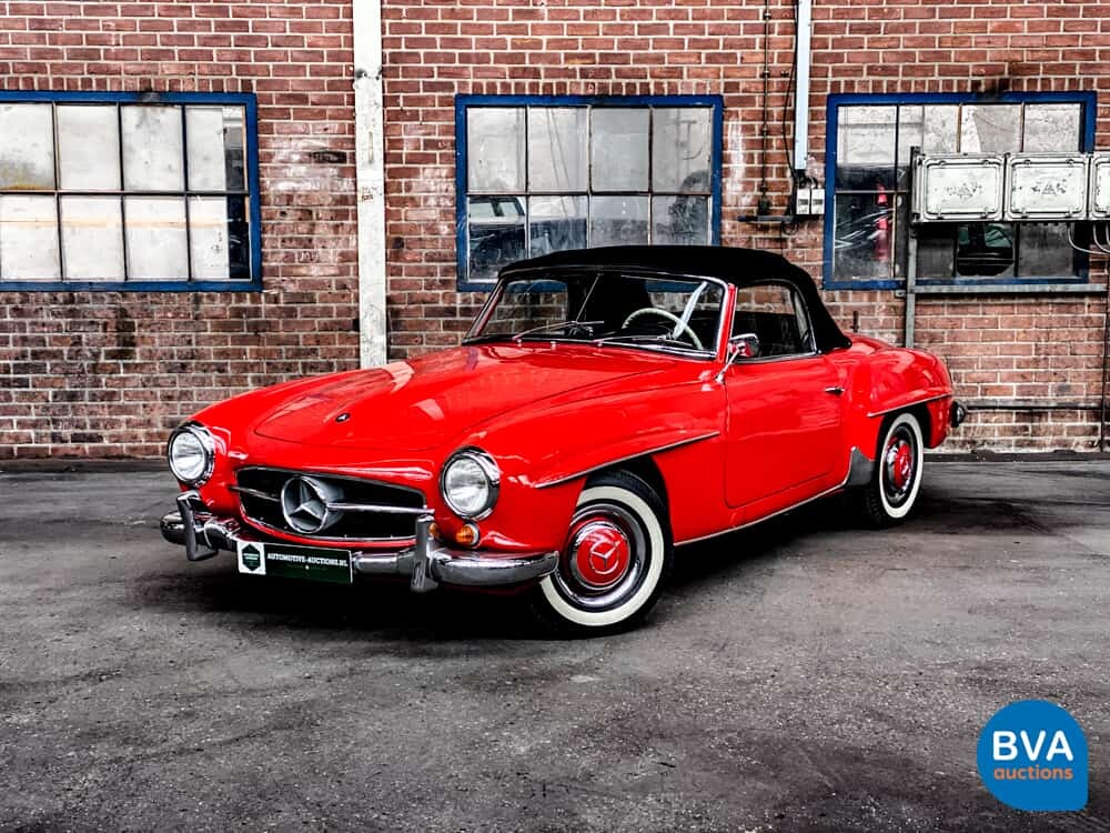 Mercedes-Benz 190SL Cabriolet W121 Roadster 143pk 1956 SL-Klasse, AH-04-70.
