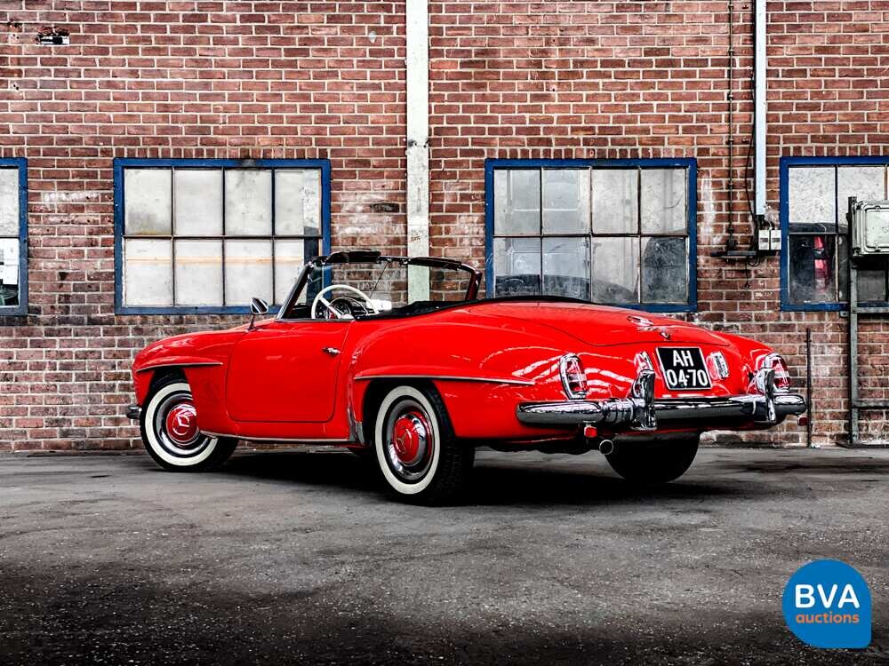 Mercedes-Benz 190SL Cabriolet W121 Roadster 143pk 1956 SL-Klasse, AH-04-70.
