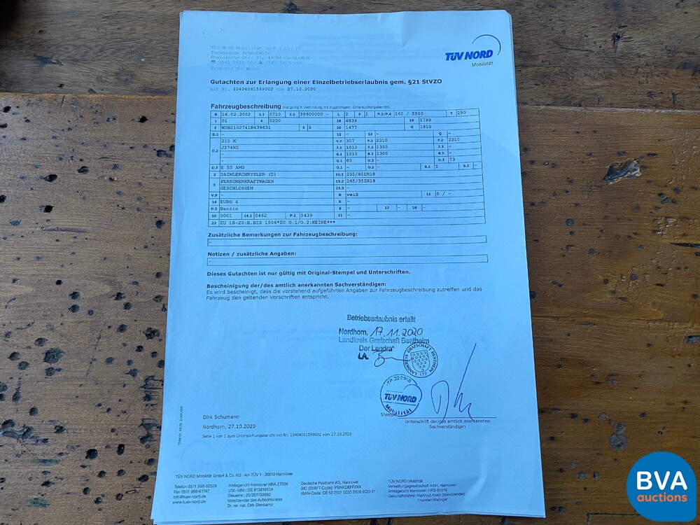 Mercedes-Benz E55 AMG Kombi 5.4 V8 354pk E-Klasse 2002 -YOUNGTIMER-, K-833-NL.