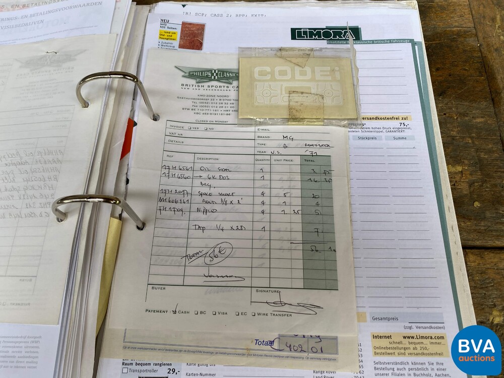 MG-B-Typ 1.8 Roadster 144 PS 1971, AL-71-68.