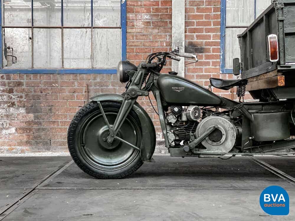 Moto Guzzi Ercole 500cc Hydraulischer Kipper Grün 1961.