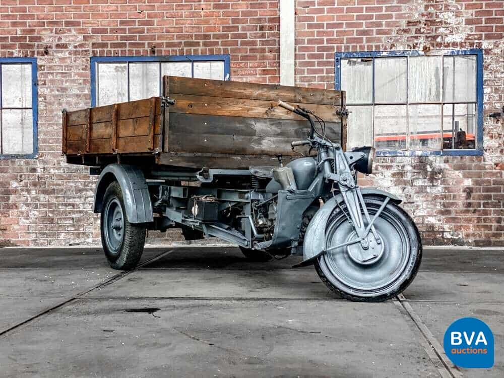 Moto Guzzi Ercole 500cc Mechanischer Kipper Grau.