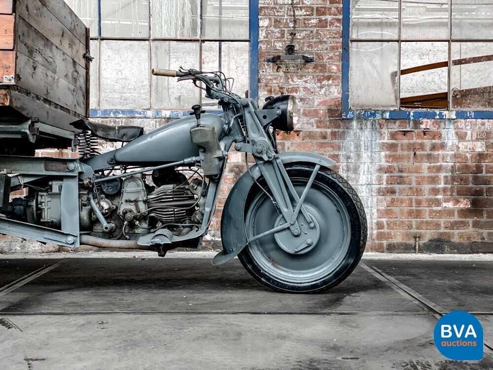 Moto Guzzi Ercole 500cc Mechanischer Kipper Grau.