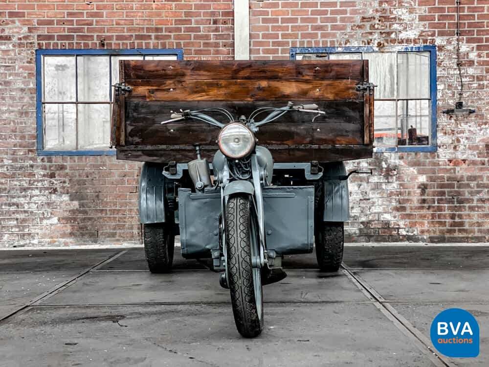 Moto Guzzi Ercole 500cc Mechanischer Kipper Grau.