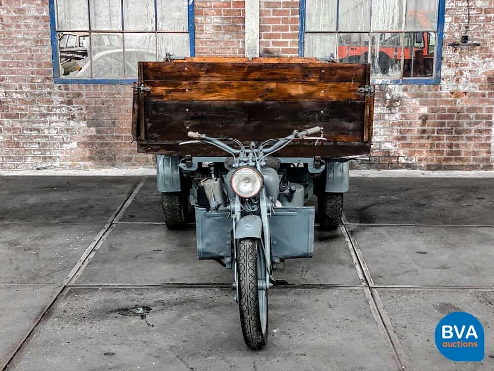 Moto Guzzi Ercole 500cc Mechanischer Kipper Grau.