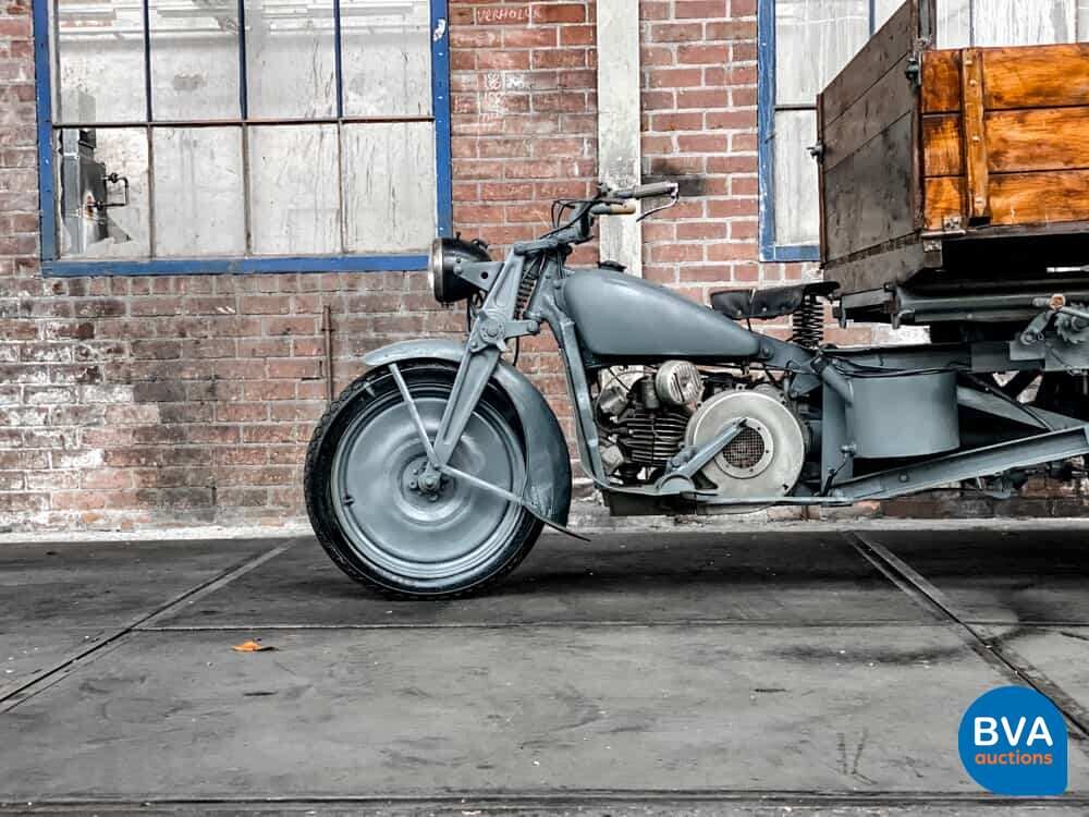 Moto Guzzi Ercole 500cc Mechanischer Kipper Grau.
