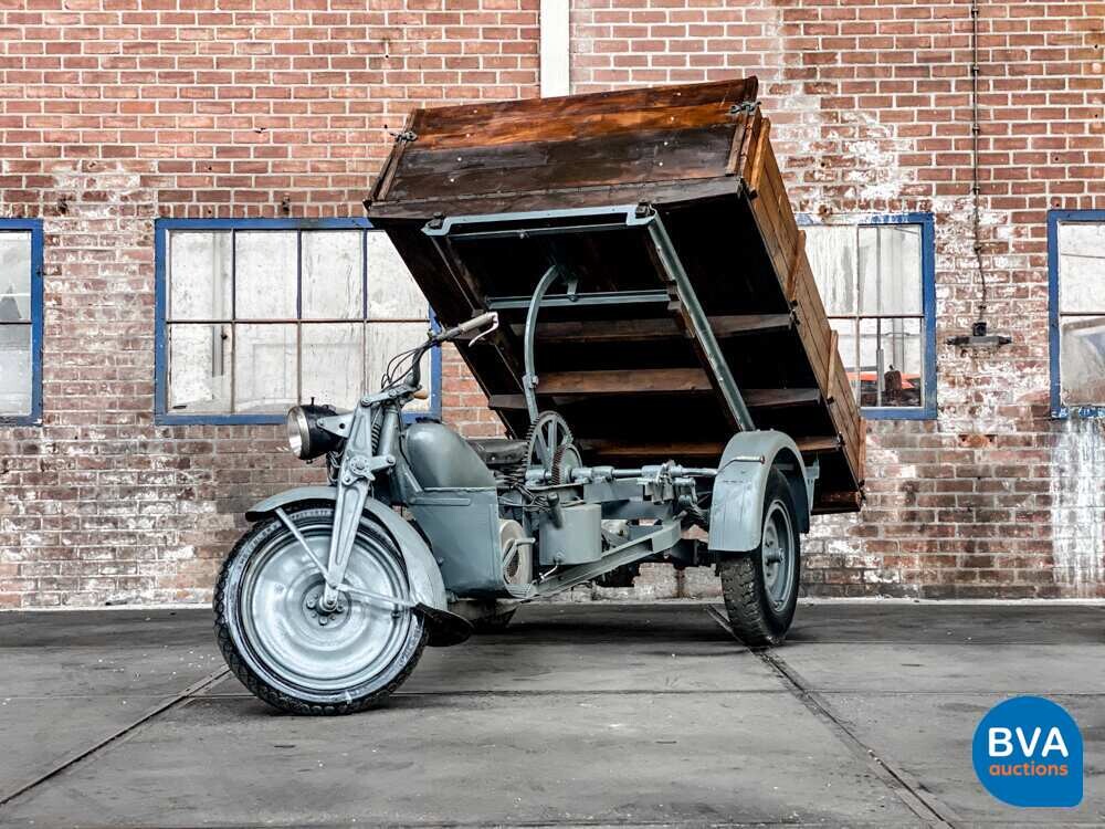 Moto Guzzi Ercole 500cc Mechanischer Kipper Grau.