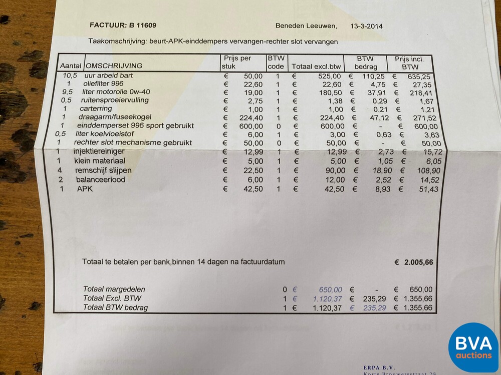 Porsche 911 Carrera 3.4 Coupé 301pk 996 2001, 70-SZ-PB