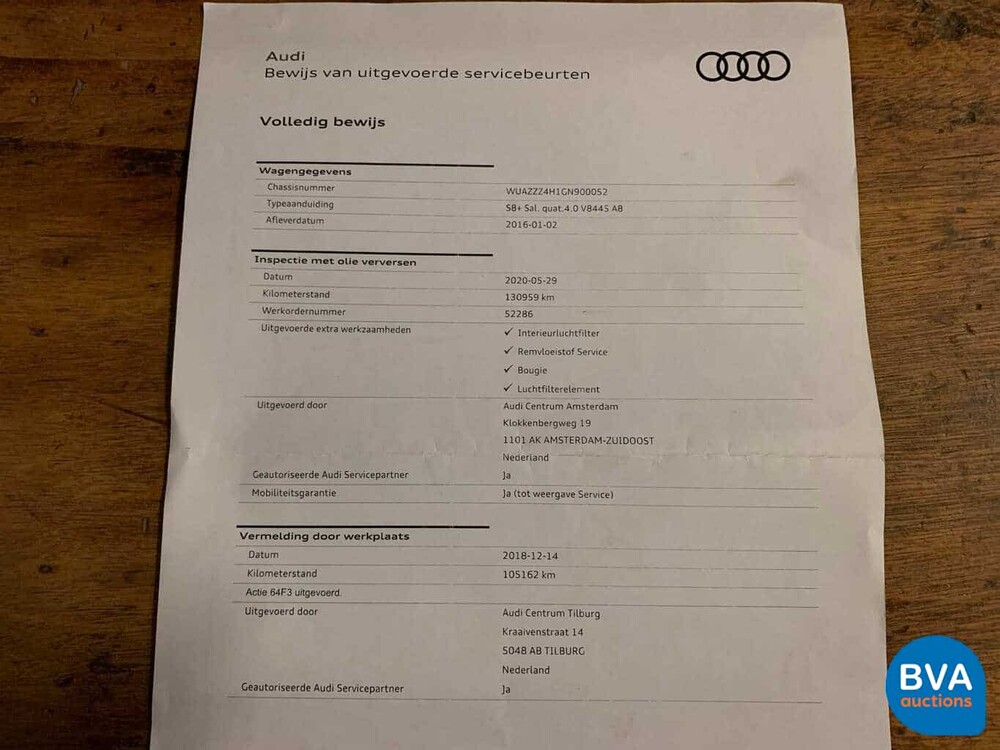 Audi S8 PLUS 4.0 TFSI plus Quattro 605pk 2016 Keramik Facelift.