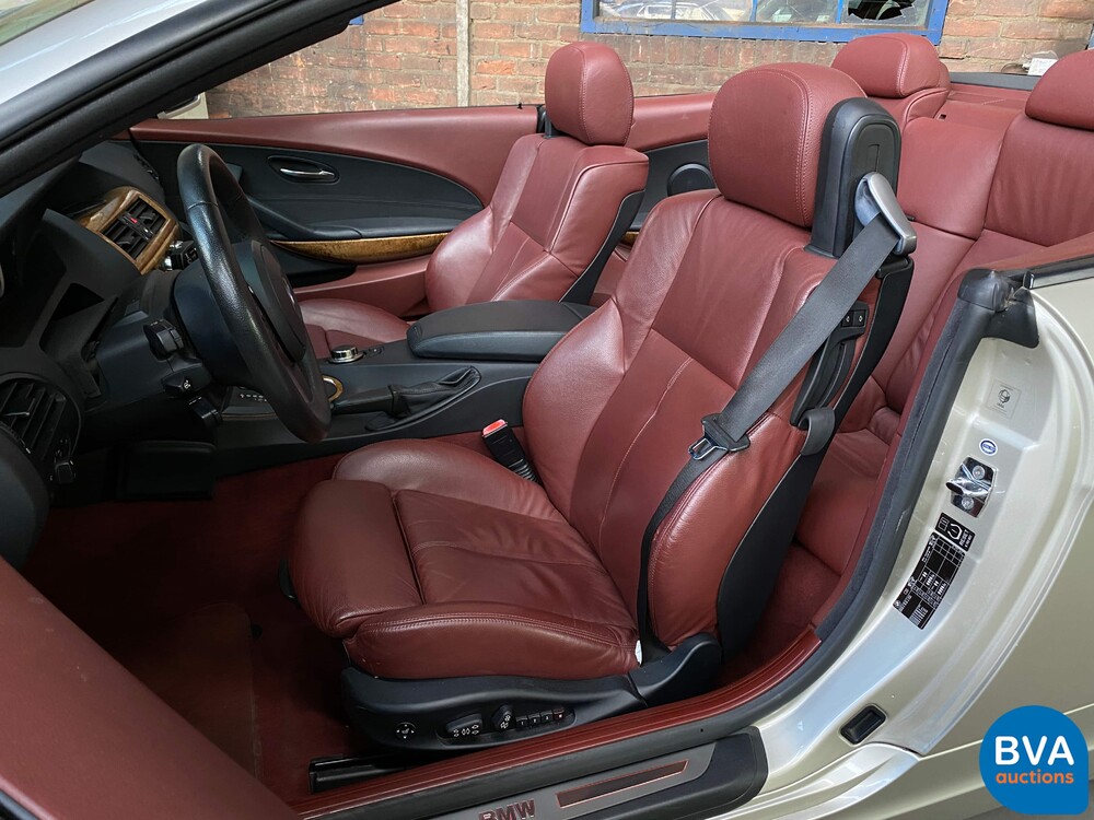 BMW 650i Cabriolet High Executive E64 4.8 367pk 6-Serie 2007   