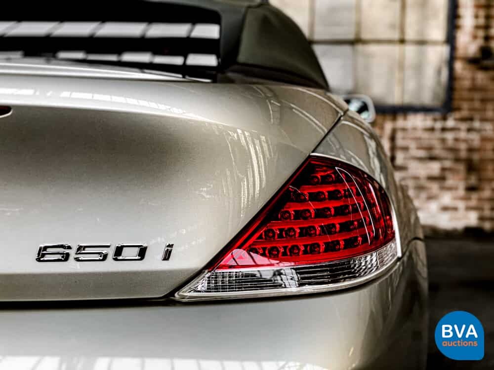 BMW 650i Cabriolet High Executive E64 4.8 367pk 6-Serie 2007   