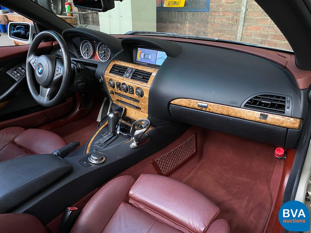 BMW 650i Cabriolet High Executive E64 4.8 367pk 6-Serie 2007   