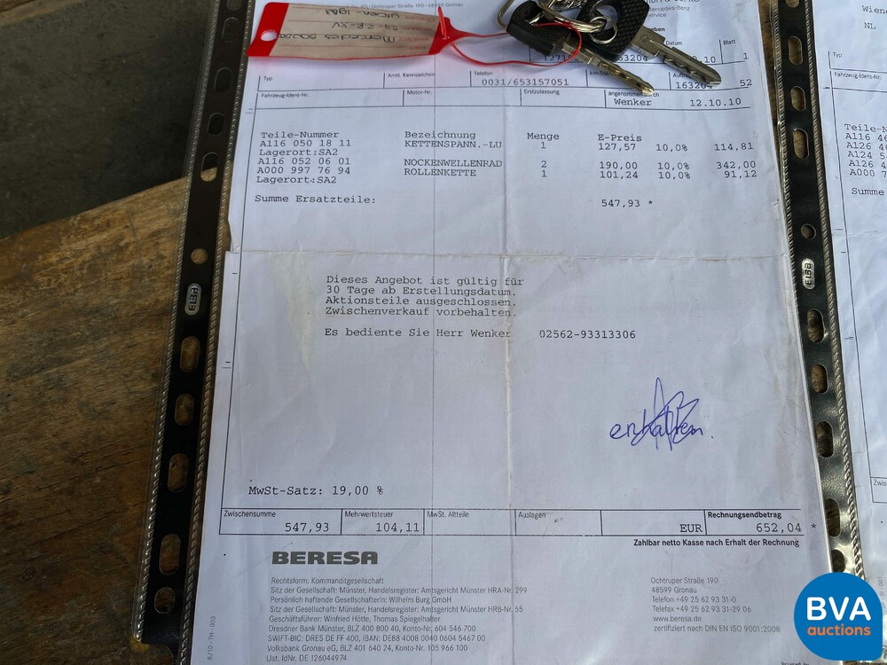 Mercedes-Benz 500SEC 231hp S-Class 1983, 27-ZR-XV.