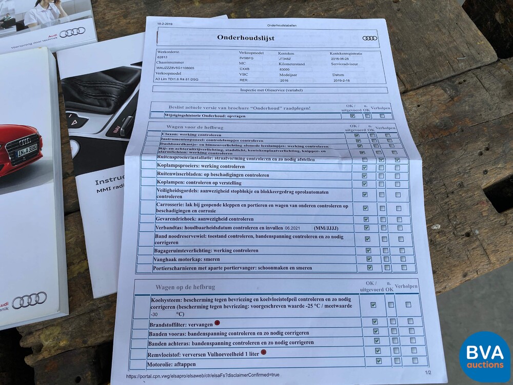 Audi A3 Limousine 1.6 TDI Adrenaline Sport S-line 110pk 2016, -Origineel NL-, JT-348-Z