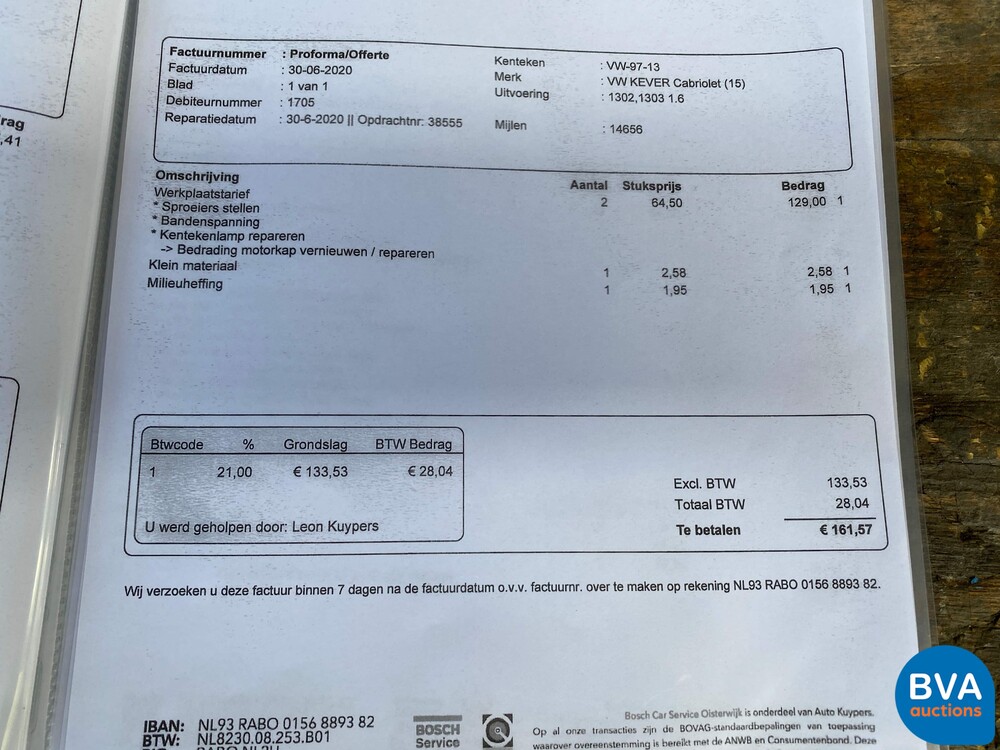 Volkswagen Käfer Cabrio 1.6 Einspritzkäfer 1978, J-352-JK.