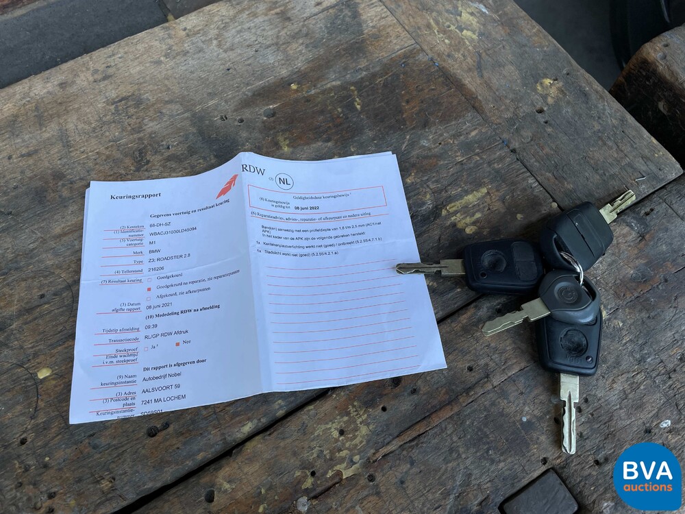 BMW Z3 Roadster 2.8 193 PS 1997, 68-DH-SZ.