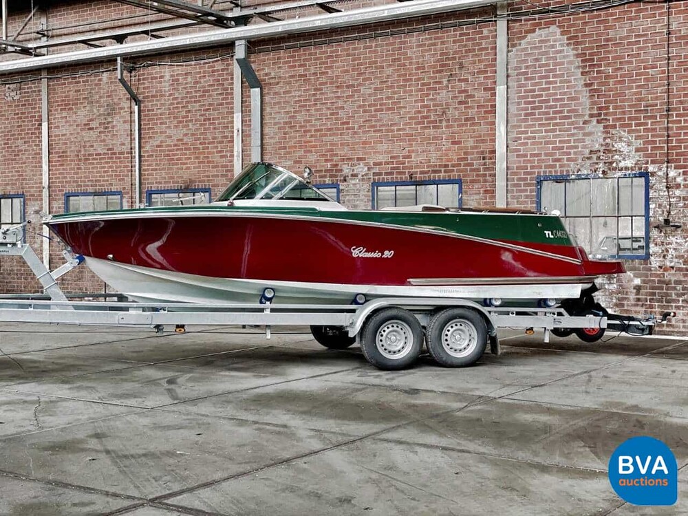 Quicksilver Classic 20 Mercruiser MPI 235pk (RIVA BOESCH Shape) Speedboot Trailer 2021