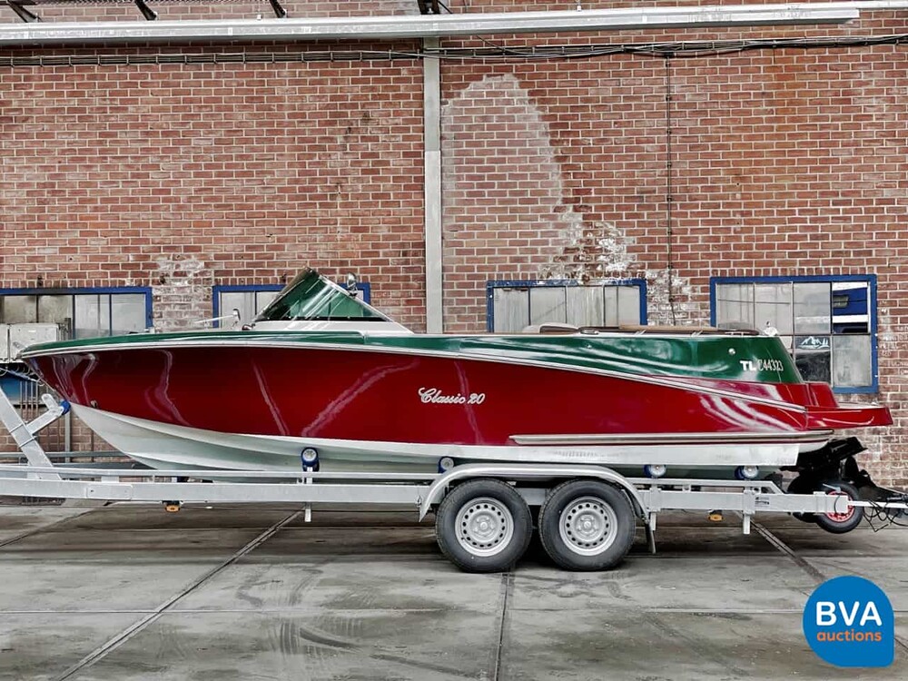 Quicksilver Classic 20 Mercruiser MPI 235pk (RIVA BOESCH Shape) Speedboot Trailer 2021