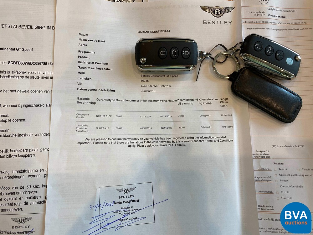 Bentley Continental GT Speed 6.0 W12 626pk 2013, TX-623-B