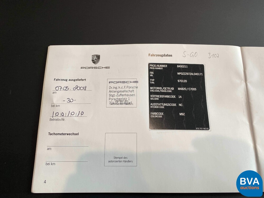 Porsche Panamera 4.8 S 400pk 2009, 95-NNV-3