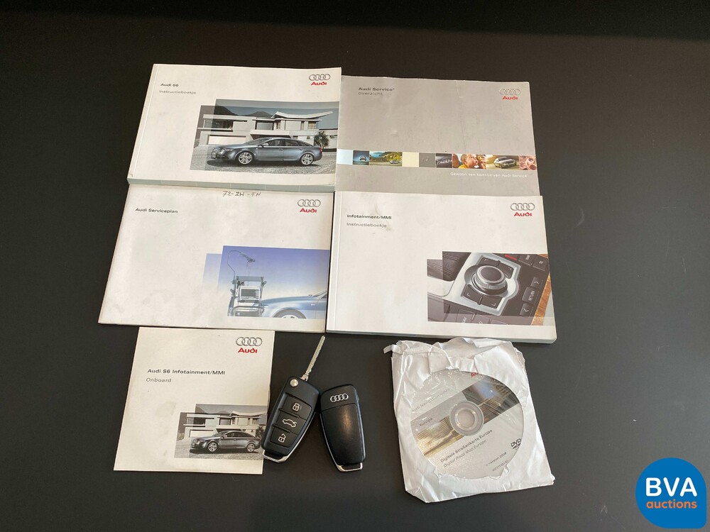 Audi S6 V10 5.2 FSI Sedan Pro Line 435pk 2008 CARBON, -Org NL-, 72-ZH-FN
