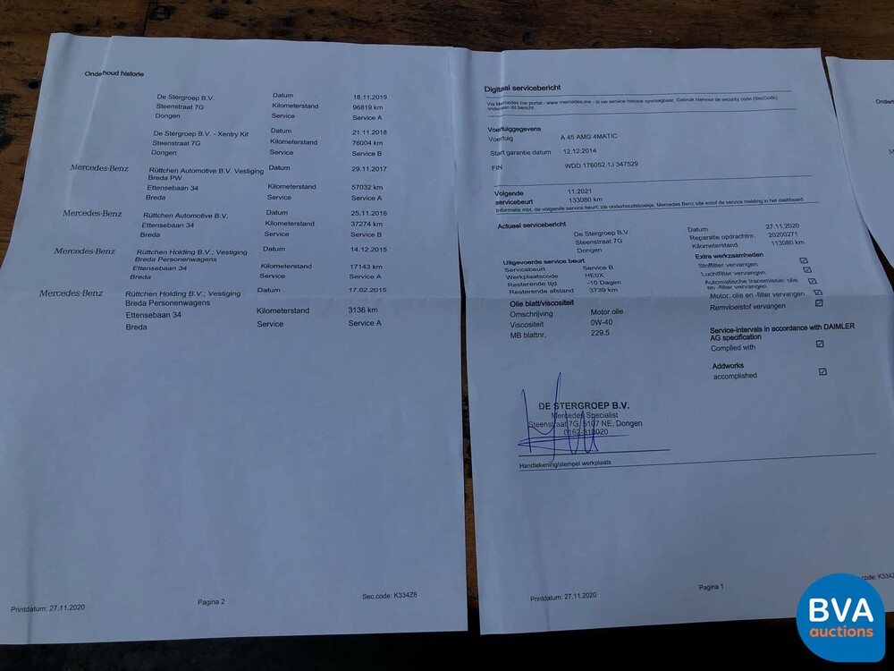 Mercedes-Benz A45 AMG 4Matic NIGHT-EDITION A-Class 2014 ORG-NL, 6-ZDB-58.