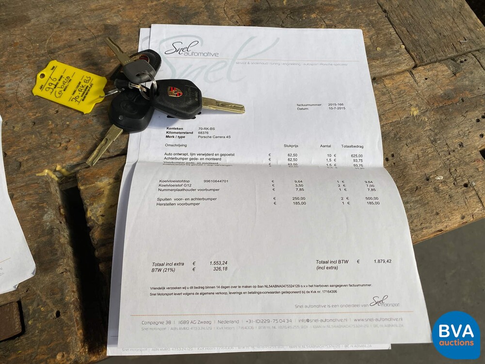 Porsche 911 4s Convertible 3.6 Carrera 996 320hp 2005 Manual transmission -Org NL-, 70-RK-BS.