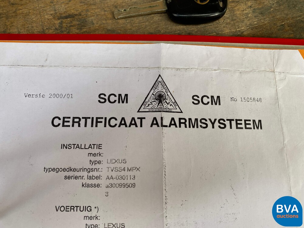 Lexus SC430 V8 286 PS Cabriolet 2003, -Org NL- 92-NF-DF.