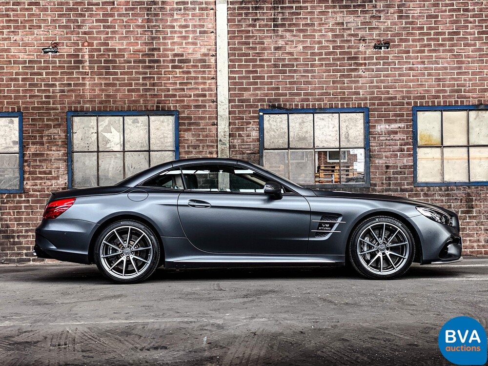 Mercedes-Benz SL63 AMG Roadster 585hp 5.5 V8 2017, NL registration.