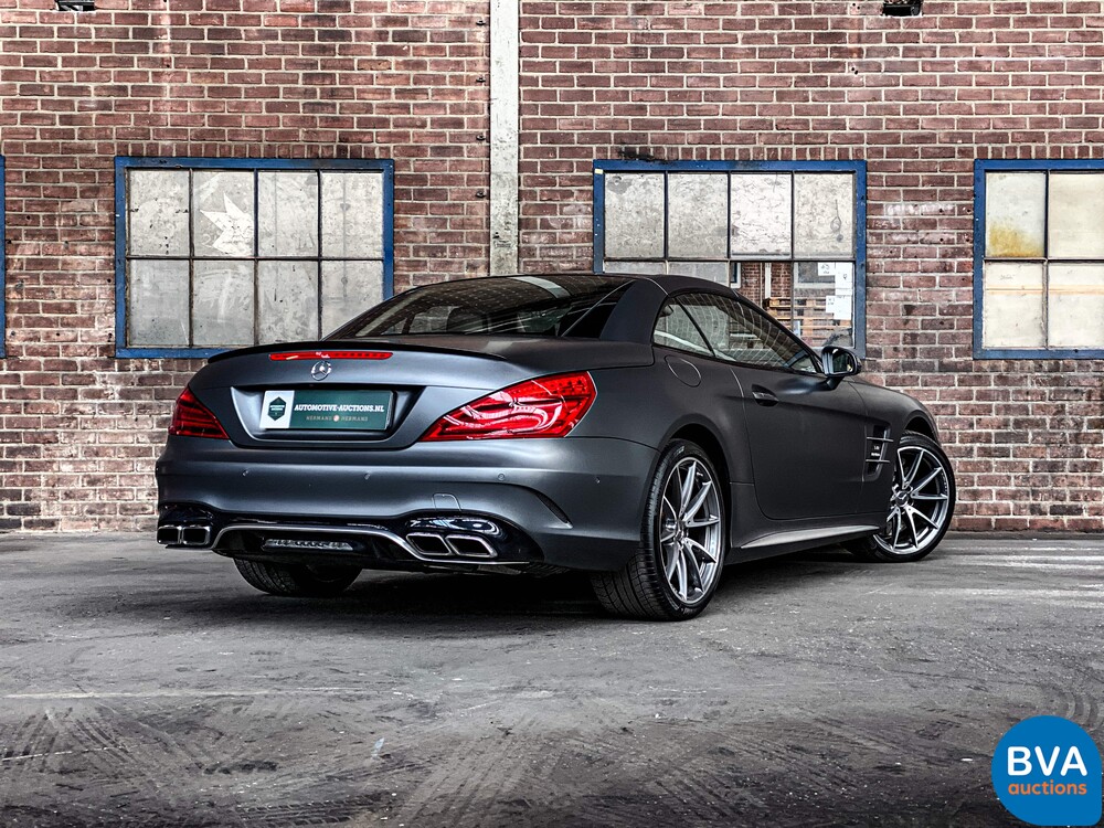 Mercedes-Benz SL63 AMG Roadster 585hp 5.5 V8 2017, NL registration.