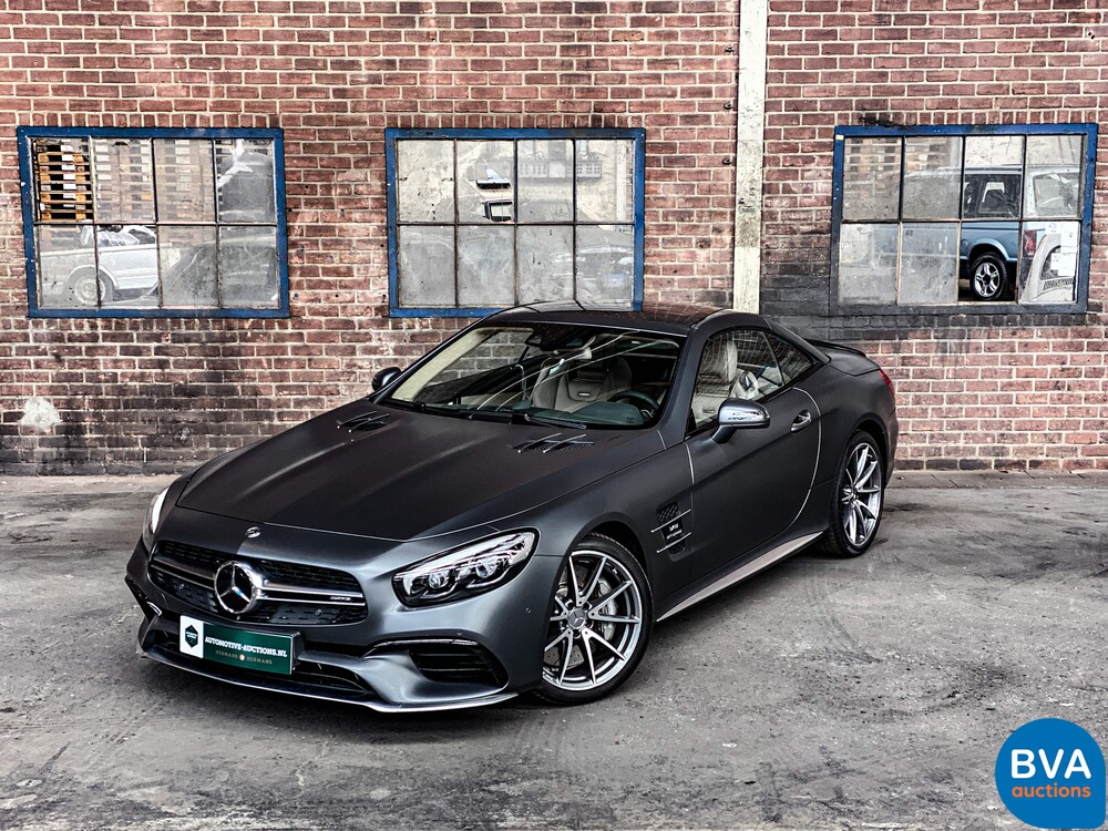 Mercedes-Benz SL63 AMG Roadster 585hp 5.5 V8 2017, NL registration.