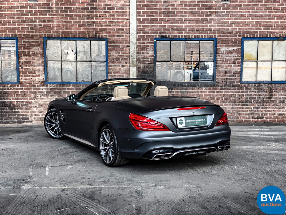 Mercedes-Benz SL63 AMG Roadster 585hp 5.5 V8 2017, NL registration.