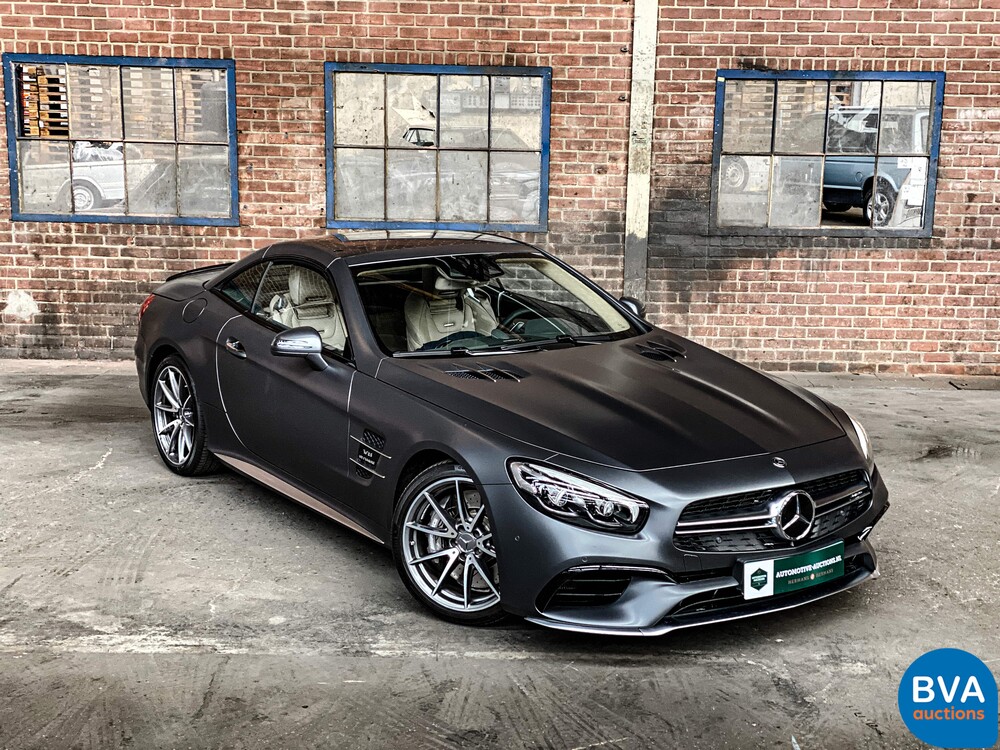 Mercedes-Benz SL63 AMG Roadster 585hp 5.5 V8 2017, NL registration.