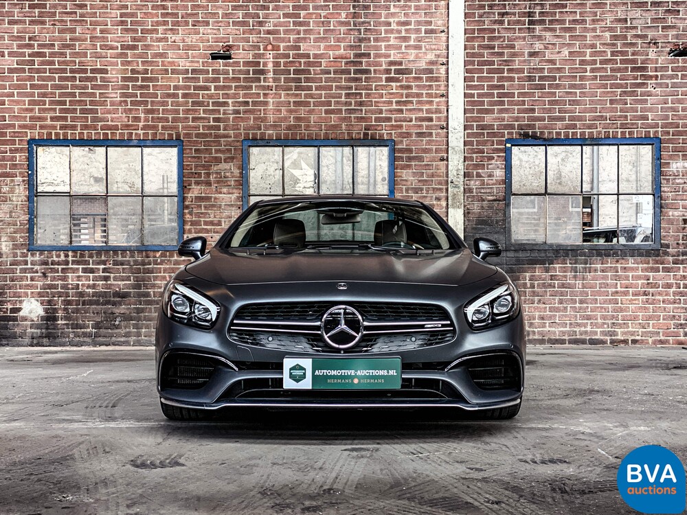 Mercedes-Benz SL63 AMG Roadster 585hp 5.5 V8 2017, NL registration.