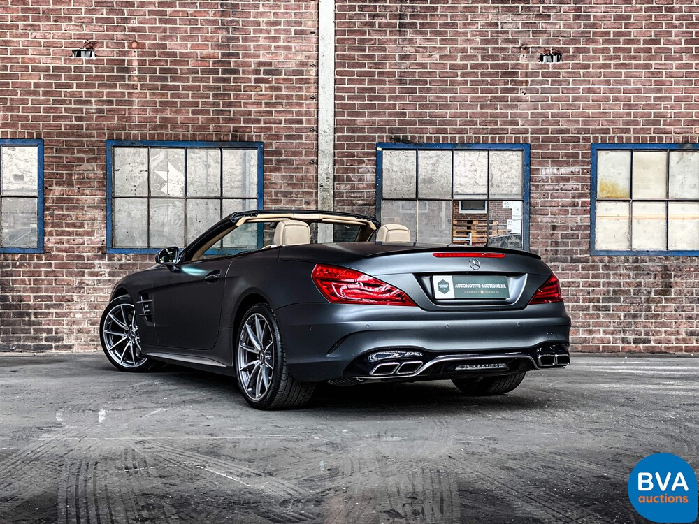 Mercedes-Benz SL63 AMG Roadster 585hp 5.5 V8 2017, NL registration.