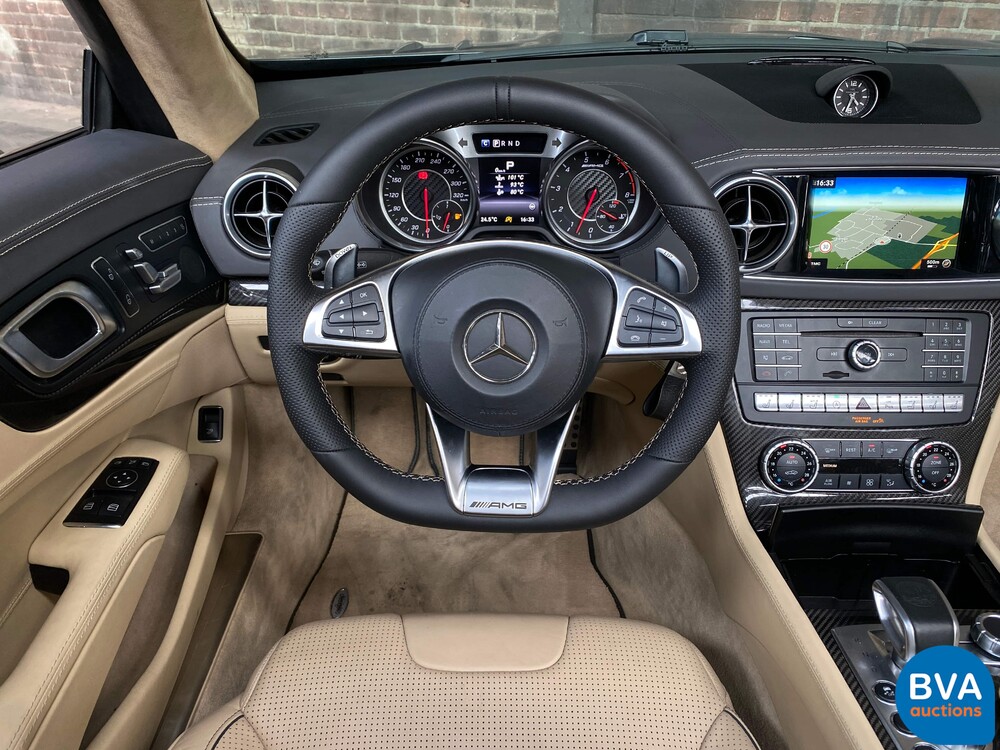 Mercedes-Benz SL63 AMG Roadster 585hp 5.5 V8 2017, NL registration.