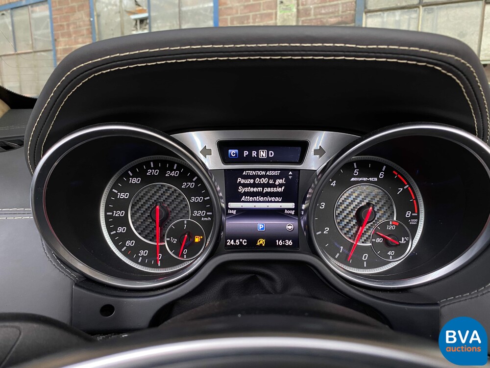 Mercedes-Benz SL63 AMG Roadster 585hp 5.5 V8 2017, NL registration.