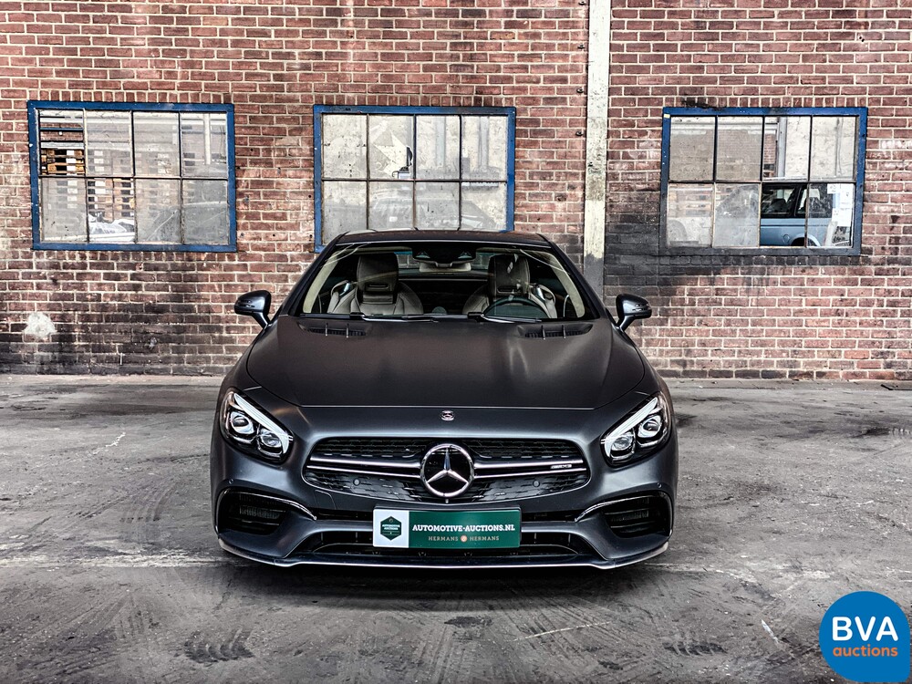 Mercedes-Benz SL63 AMG Roadster 585hp 5.5 V8 2017, NL registration.