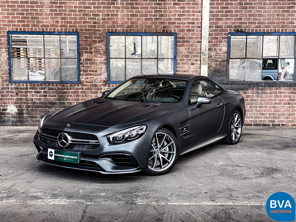 Mercedes-Benz SL63 AMG Roadster 585hp 5.5 V8 2017, NL registration.